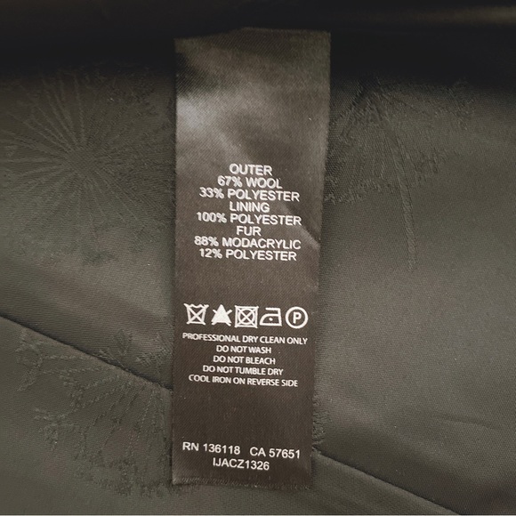 Ever New Wool Coat With Faux Fur - Picture 4 of 4